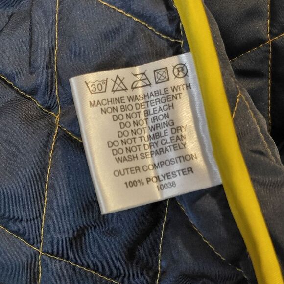 John Partridge Quilted Jacket Mustard Yellow Size Small Zips NWOT - Picture 7 of 8